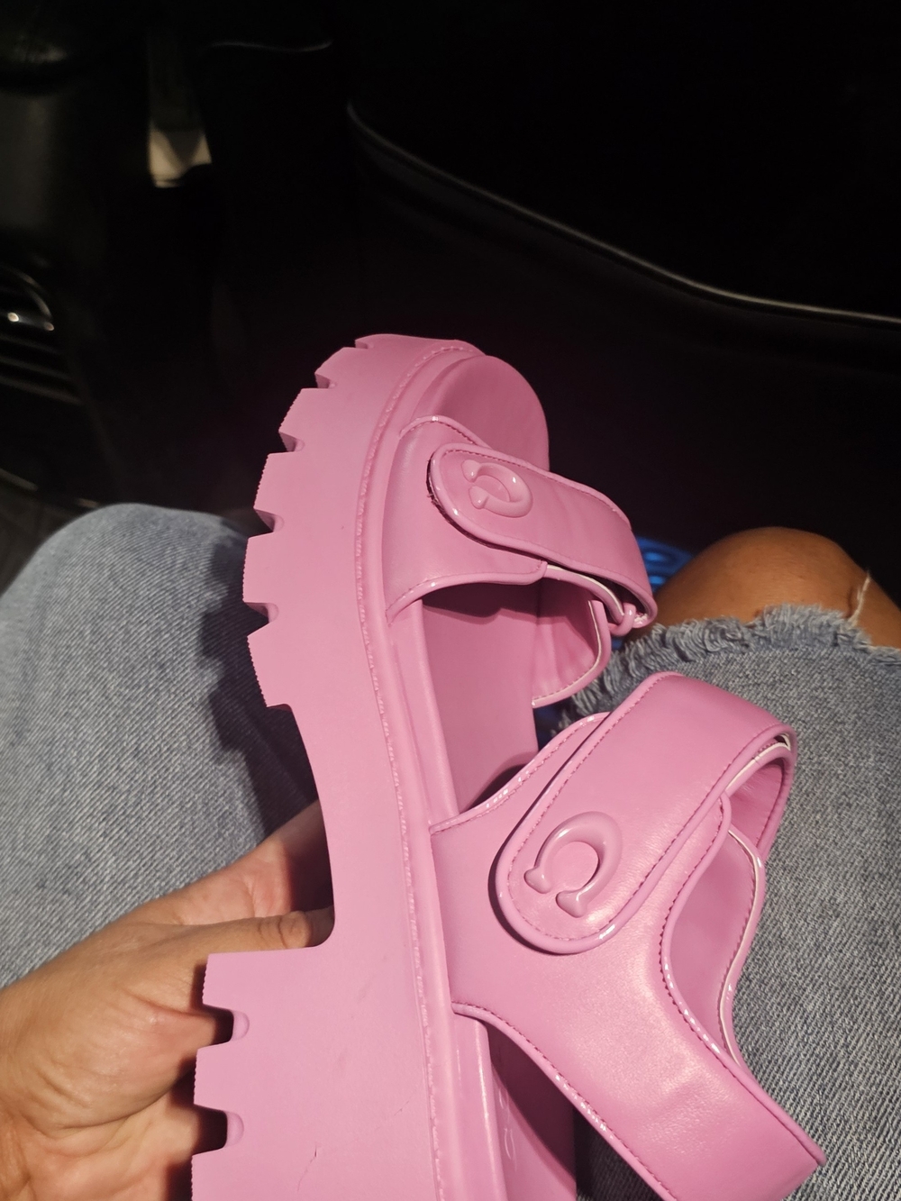 Chunky Strap Sandals - Picture 3 of 9